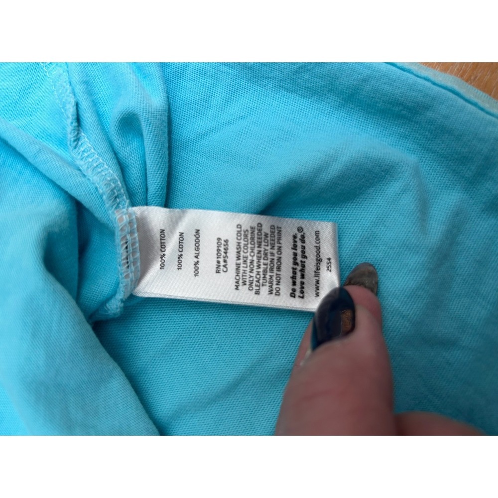 Life Is Good Blue Short Sleeve Tee - Picture 5 of 7